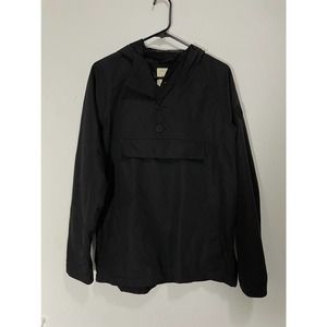 Native youth black wind breaker top